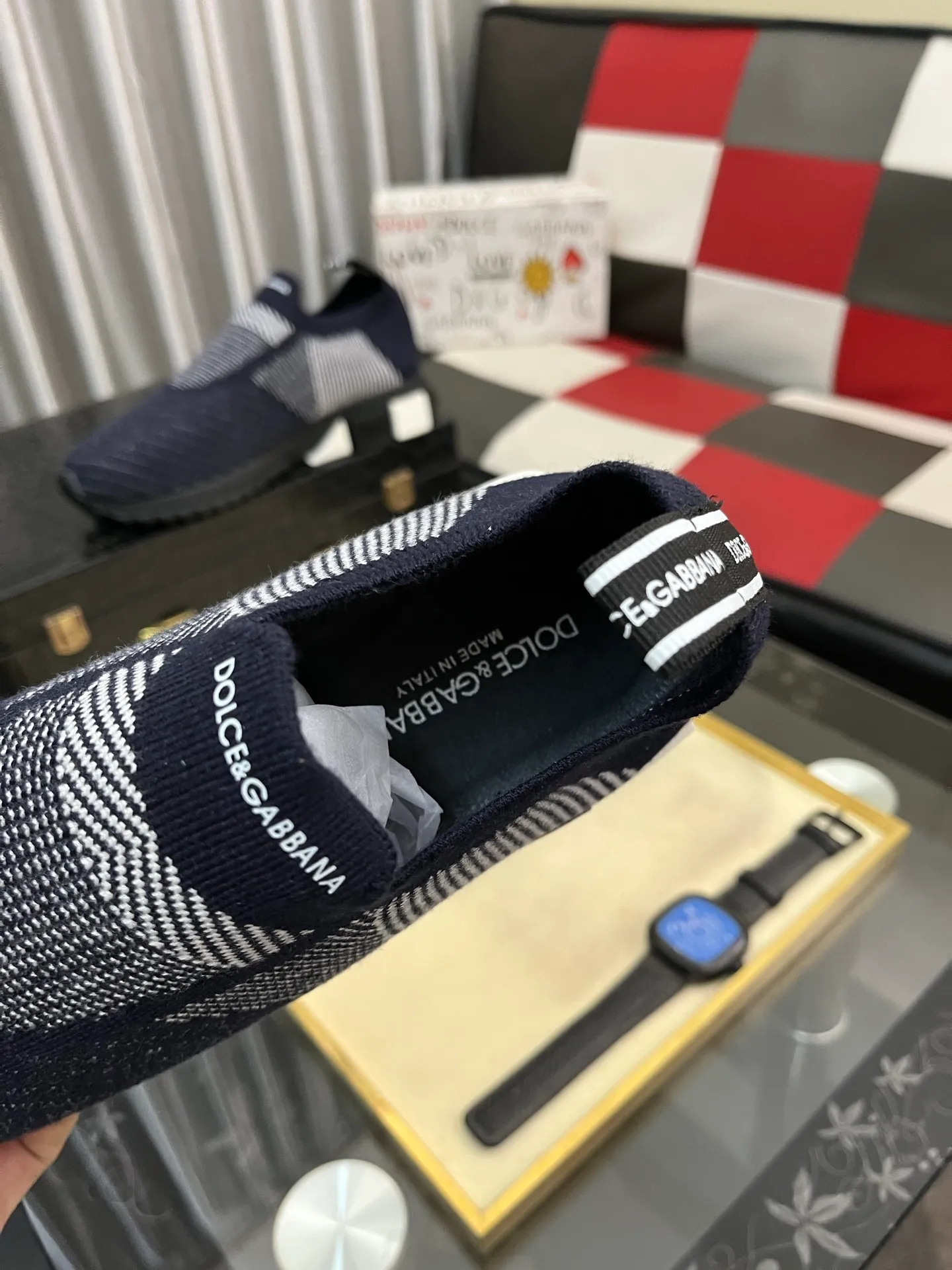 Men's men's shoes💰340⌚️⌚️【DG～】men's casual shoes 2022z cabinet simultaneous sale 🔶🔷🔜The upper is made of cowhide spliced fabric ➕Mesh lining, which is comfortable and breathable. The sole is: the original comfortable and wear-resistant outsole, ⚠️The real thing📱Photographed🎬The real thing is better📢📢📢Size: 35-46